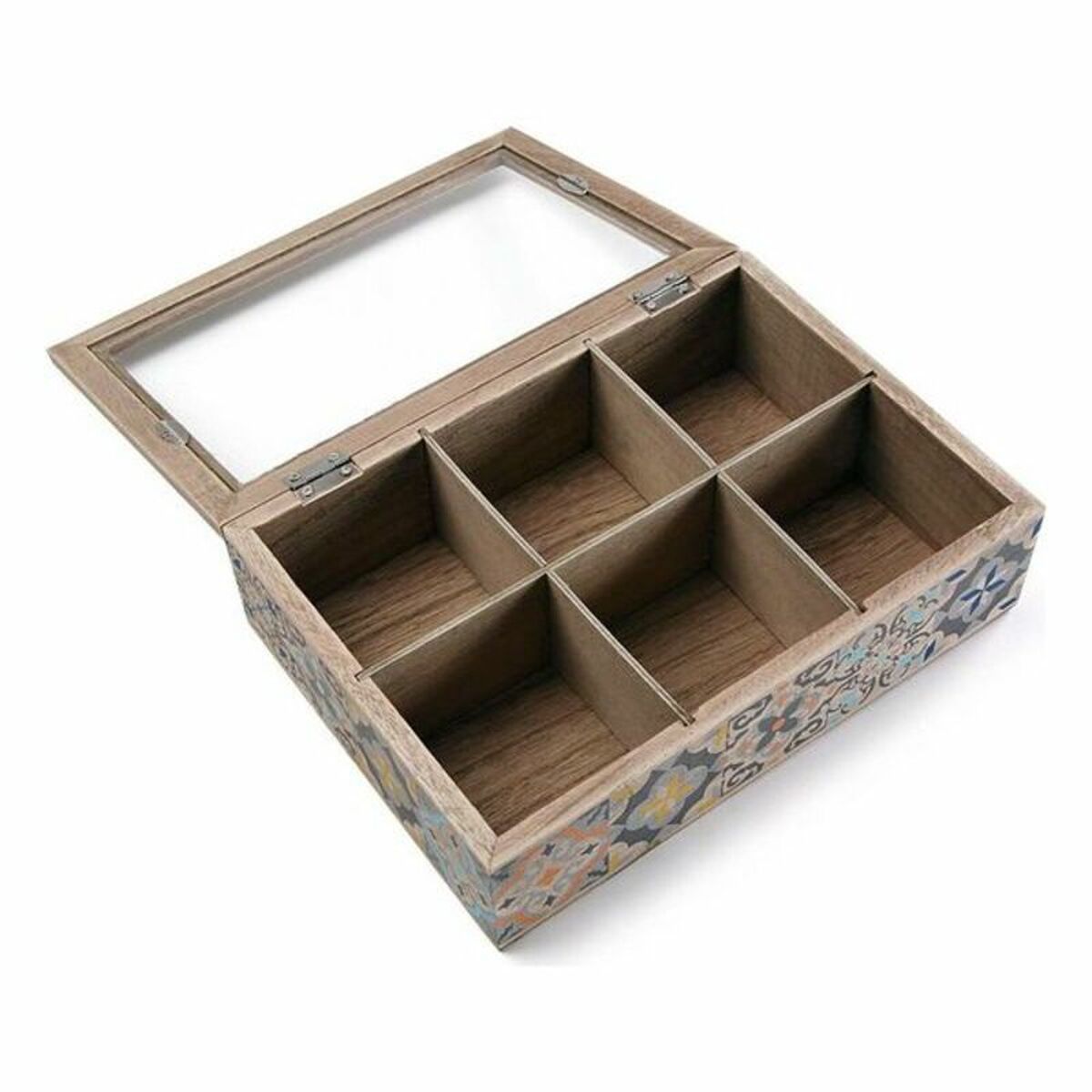 Krabice na čaj Versa Dřevo 17 x 7 x 24 cm